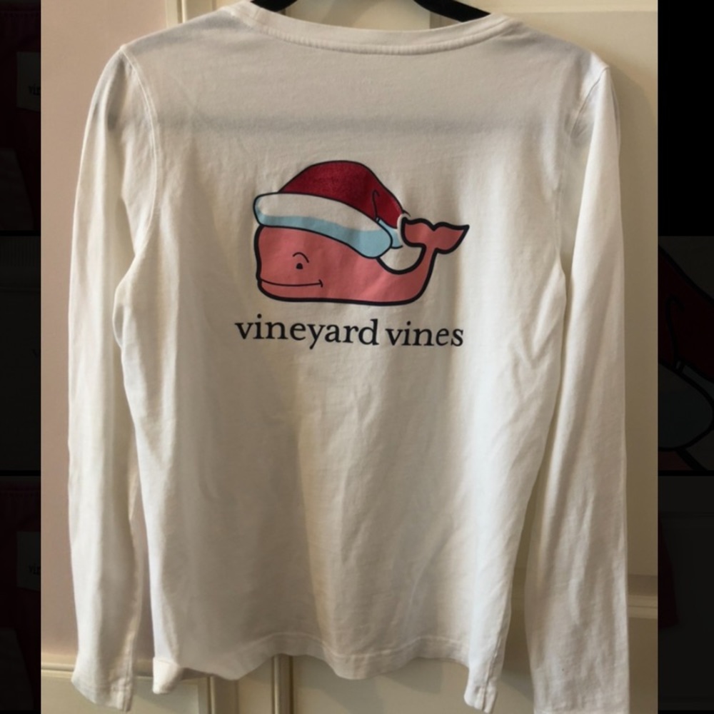 Vineyard Vines Long Sleeved Christmas T-shirt